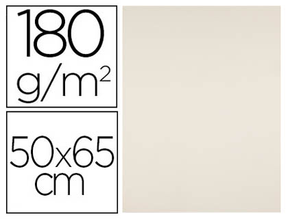 Cartulina Liderpapel 50x65cm. 180g/m² crema